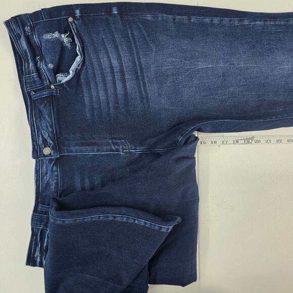 Plus Size KanCan™ Flare High Rise Jean size 24 womens blue 6066 - Picture 8 of 11